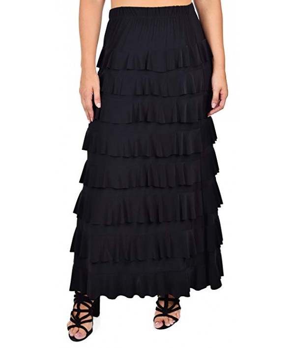 Women Waterfall 8 Tiered Boho Layered Ma...