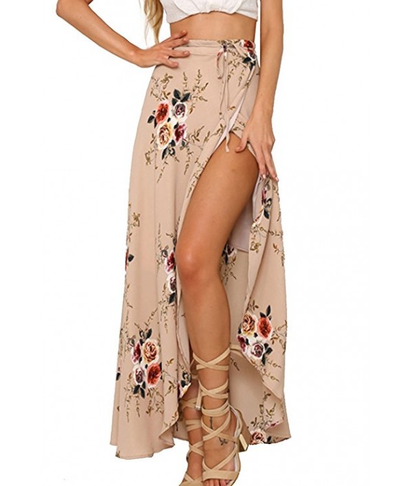 Womens Boho Floral Tie Up Waist Summer B...